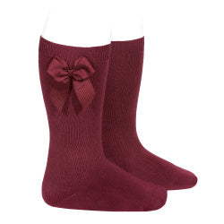 Condor Socks Maroon Bow