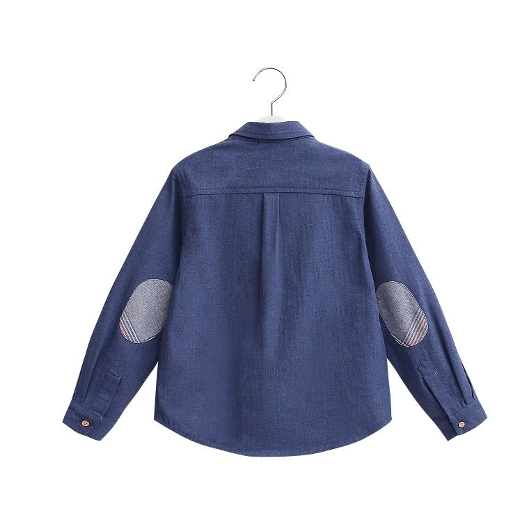 Blue Plaid Shirt for Boys